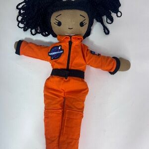 Harperiman 14'' Plush Charlie Nasa Astronaut Handmade Linen Girl Doll